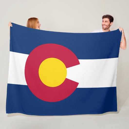 De vlag van Colorado Fleece Deken (In situ)