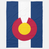De vlag van Colorado Fleece Deken (Voorkant)