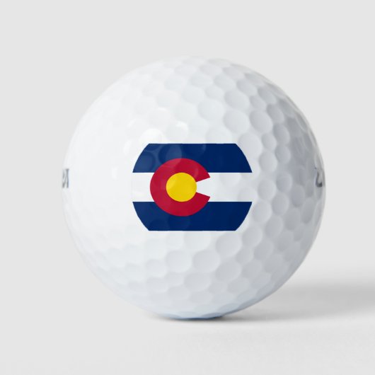 De vlag van Colorado Golfballen (Voorkant)
