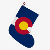De vlag van Colorado Grote Kerstsok (Voorkant (Hangend))