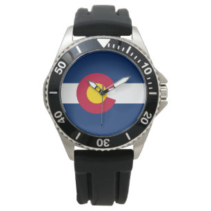 De vlag van Colorado Horloge