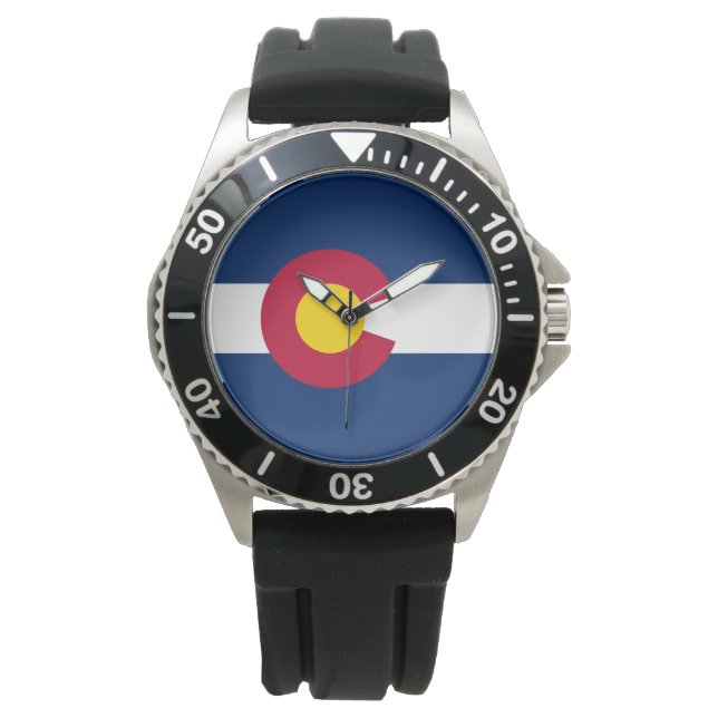 De vlag van Colorado Horloge (Voorkant)