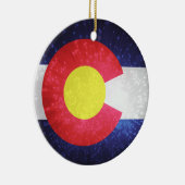 De vlag van Colorado Keramisch Ornament (Rechts)