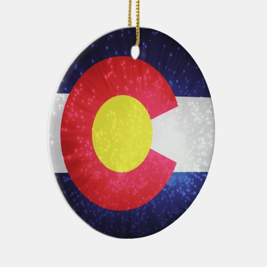 De vlag van Colorado Keramisch Ornament (Rechts)