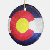 De vlag van Colorado Keramisch Ornament (Links)