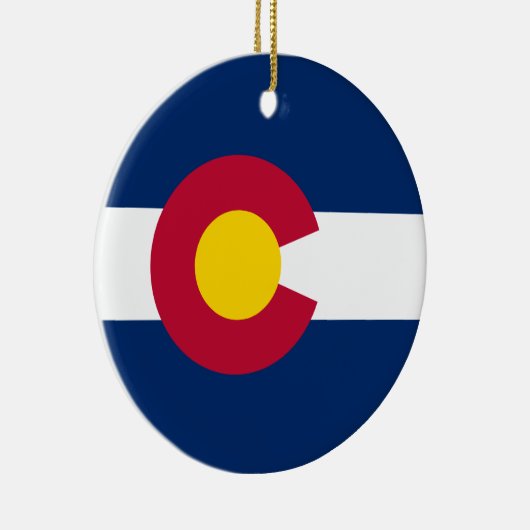 De vlag van Colorado Keramisch Ornament (Rechts)