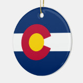 De vlag van Colorado Keramisch Ornament (Links)