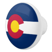 De vlag van Colorado Keramische Knop (Rechts)
