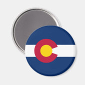 De vlag van Colorado Magneet (Voorkant / Achterkant)