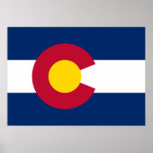 De vlag van Colorado Poster (Voorkant)