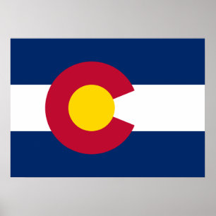 De vlag van Colorado Poster