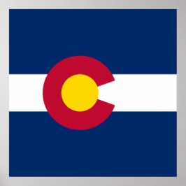 De vlag van Colorado Poster