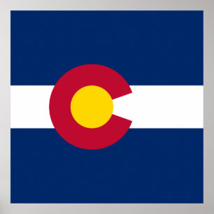 De vlag van Colorado Poster