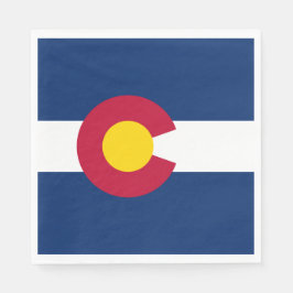 De vlag van Colorado Servet