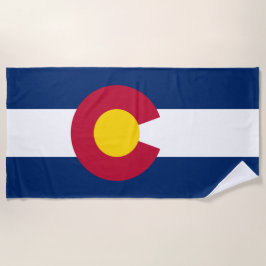 De vlag van Colorado Strandlaken