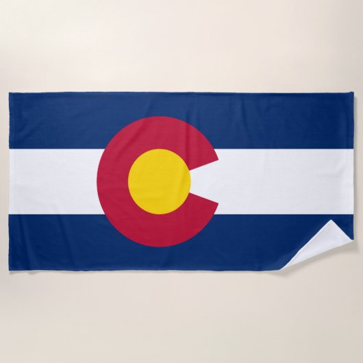 De vlag van Colorado Strandlaken (Voorkant)