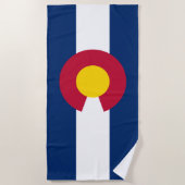De vlag van Colorado Strandlaken (Voorkant)