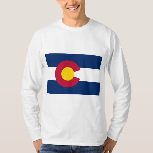 De vlag van Colorado T-shirt (Voorkant)