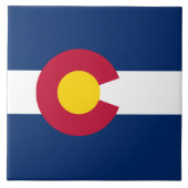De vlag van Colorado Tegeltje (Voorkant)