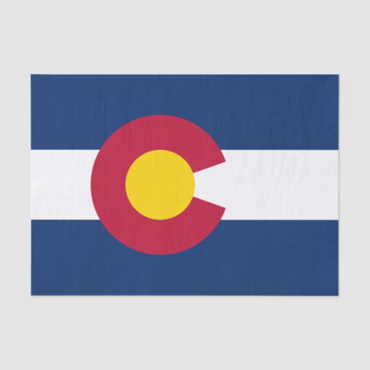 De vlag van Colorado Tissuepapier (Voorkant)