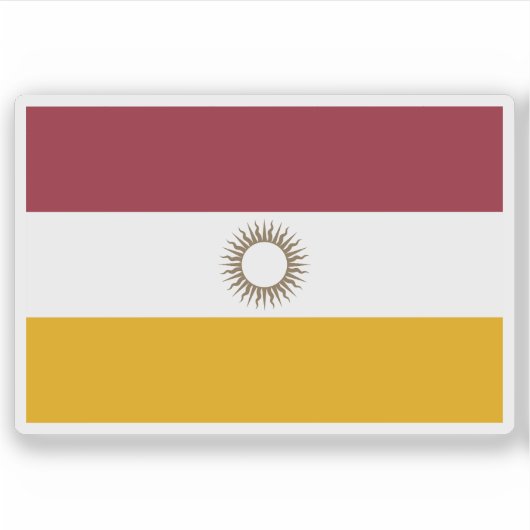 De vlag van Cordoba, Argentinië Sticker (Voorkant)