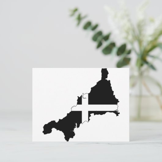 De Vlag van Cornwall Briefkaart (Staand voorkant)