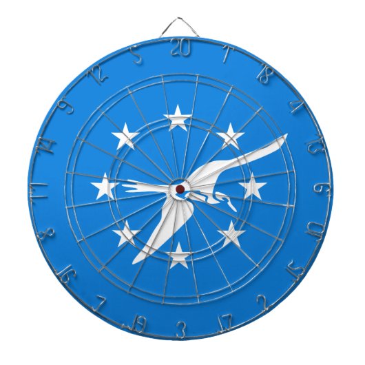 De vlag van Corpus Christi (Texas) Dartbord (Voorkant)