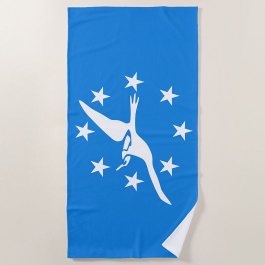 De vlag van Corpus Christi (Texas) Strandlaken (Voorkant)