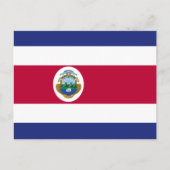 De vlag van Costa Rica Briefkaart (Voorkant)