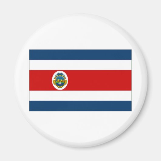 De vlag van Costa Rica Magneet (Voorkant)