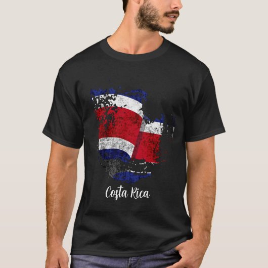 de vlag van Costa Rica T-shirt (Voorkant)