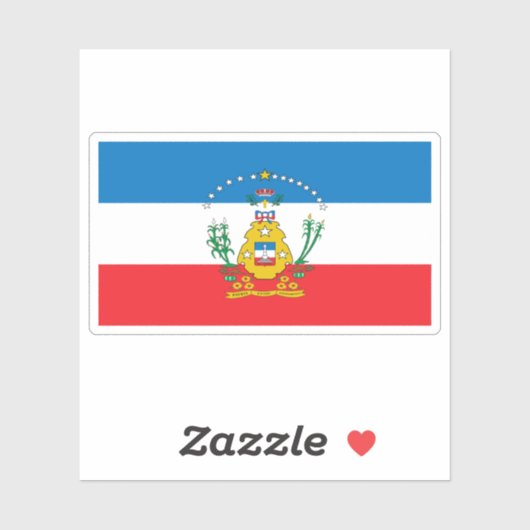 De vlag van Cruces, Cuba Sticker (Vel)