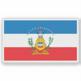 De vlag van Cruces, Cuba Sticker