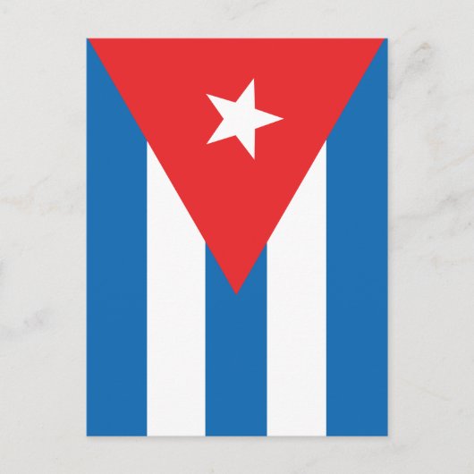 De vlag van Cuba Briefkaart (Voorkant)
