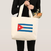 De vlag van Cuba Grote Tote Bag (Voorkant (product))
