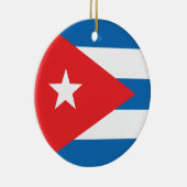 De vlag van Cuba Keramisch Ornament (Rechts)