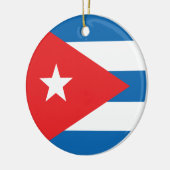 De vlag van Cuba Keramisch Ornament (Links)