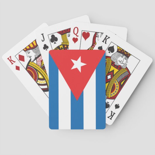 De vlag van Cuba Pokerkaarten (Achterkant)