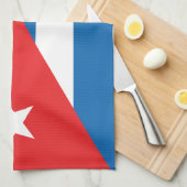 De vlag van Cuba Theedoek (Quarter Fold)