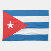 De vlag van Cuba Theedoek (Horizontaal)
