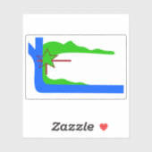 De vlag van Cumanayagua, Cuba Sticker (Vel)