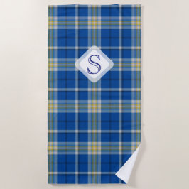 De vlag van Custom Scotland kleuren tartan vlakpat Strandlaken