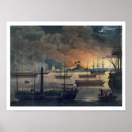 De vlag van Dalla op de rivier de Rangoon, blz Poster (Voorkant)