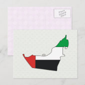 De vlag van de Arabische Emiraten is groot Briefkaart (Voorkant / Achterkant)