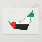 De vlag van de Arabische Emiraten is groot Briefkaart (Voorkant)