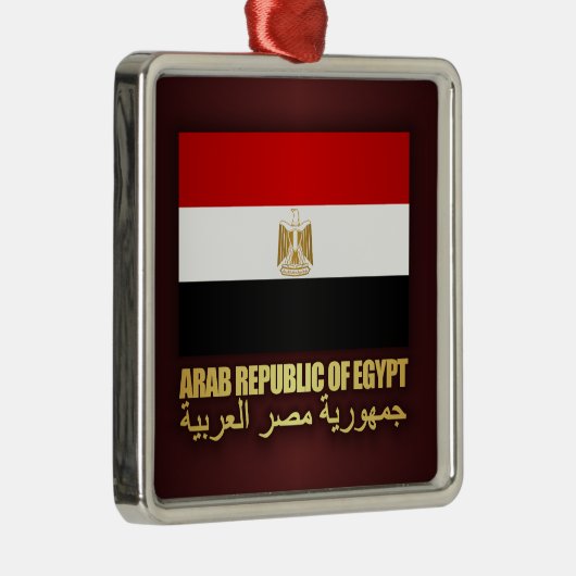 De vlag van de Arabische Republiek Egypte Metalen Ornament (Rechts)