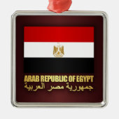 De vlag van de Arabische Republiek Egypte Metalen Ornament (Voorkant)