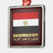 De vlag van de Arabische Republiek Egypte Metalen Ornament (Links)