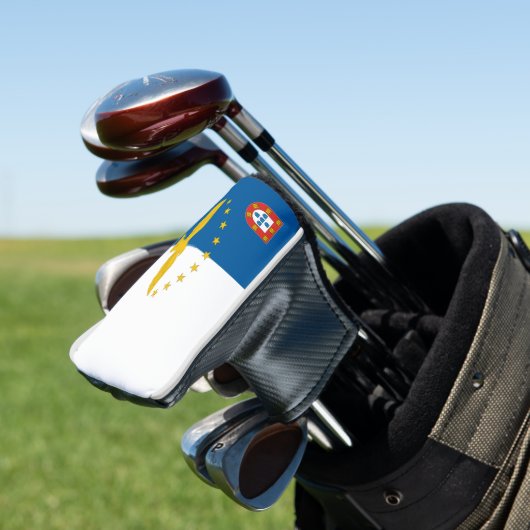 De vlag van de Azoren Golfheadcover (Insitu)