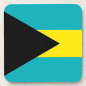 De vlag van de Bahama's Bier Onderzetter (Voorkant)